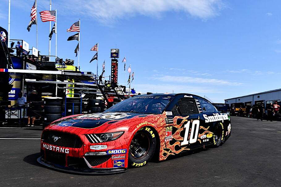 SHR's Aric Almirola (fourth) joined Blaney and Newman in the top five. SHR's Aric Almirola (fourth) joined Blaney and Newman in the top five.